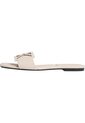 Sandalias Beige Planas Cuadradas Con Emblema Calvin Klein de Calvin Klein