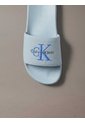Sandalias Azul Contorneadas De Lona Con Logo Calvin Klein de Calvin Klein
