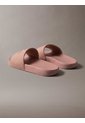 Sandalias Rosa Contorneadas De Lona Con Logo Calvin Klein de Calvin Klein