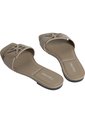 Sandalias Beige Planas Cuadradas Con Emblema Calvin Klein de Calvin Klein
