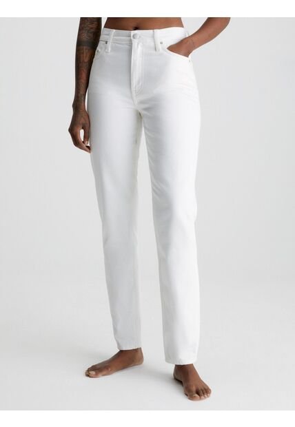 Mom Jeans Blancos Estrecho En El Tobillo Para Mujer Calvin Klein