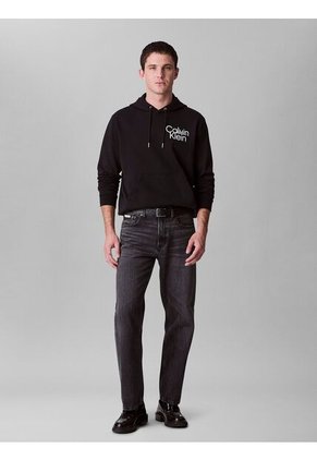 Buzo Negro Con Capota Calvin Klein