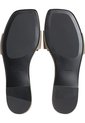 Sandalias Beige Planas Cuadradas Con Emblema Calvin Klein de Calvin Klein