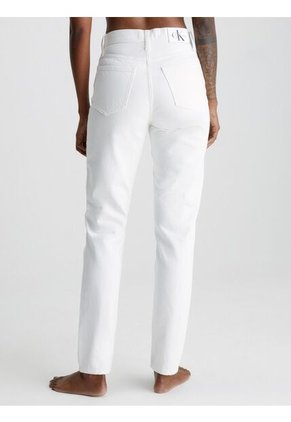 Mom Jeans Blancos Estrecho En El Tobillo Para Mujer Calvin Klein