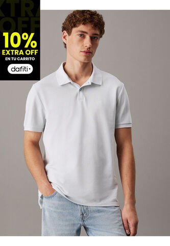 Polo Celeste Clásico De Piqué De Algodón Calvin Klein Calvin Klein