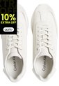 Tenis Blanco Deportivos Runner Con Monograma Calvin Klein de Calvin Klein