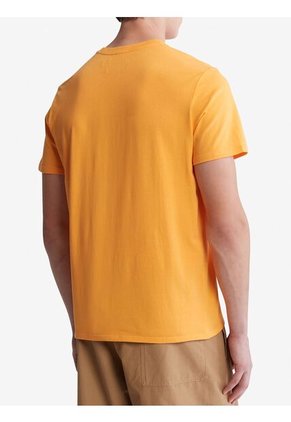 Camiseta Con Logo Hombre Naranja Calvin Klein