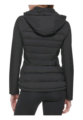 Chaqueta Negra Ligera De Técnica Mixta Calvin Klein