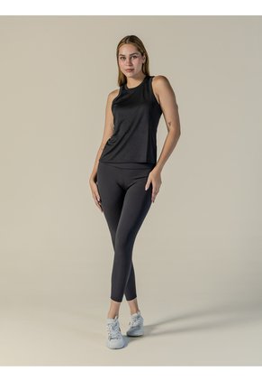 Camiseta Negra Sin Mangas De Rendimiento Icon Performance Calvin Klein