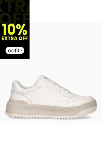 Tenis Blanco Low Cut Con Cordones Para Niñas Calvin Klein Calvin Klein