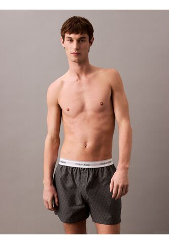 Pantaloneta Negra De Pijama De Poplín De Algodón Calvin Klein Calvin Klein