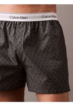 Pantaloneta Negra De Pijama De Poplín De Algodón Calvin Klein
