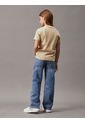 Camiseta Niño Beige Unisex Con Logo Calvin Klein de Calvin Klein