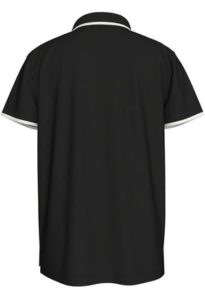 Polo Negro Con Detalle En Bordes Para Niño Calvin Klein