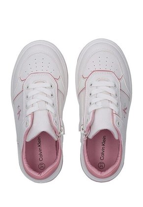 Tenis Blanco De Corte Bajo Con Cordones Calvin Klein