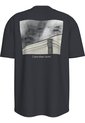 Camiseta Negra Con Gráfico En La Espalda Calvin Klein de Calvin Klein
