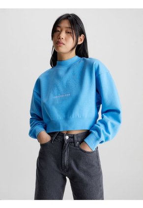 Saco Cropped Mujer Azul Calvin Klein