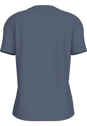 Camiseta Azul Con Logo Bordado Calvin Klein