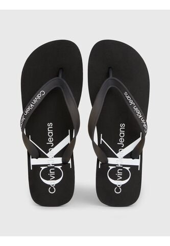 Sandalias Negro De Playa Con Monologo Calvin Klein Calvin Klein