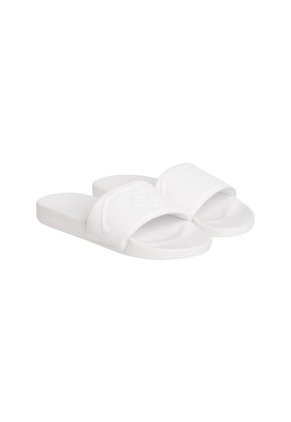Sandalias Blanco Con Monograma En Relieve Calvin Klein