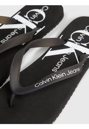Sandalias Negro De Playa Con Monologo Calvin Klein