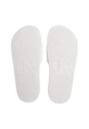 Sandalias Blanco Con Monograma En Relieve Calvin Klein