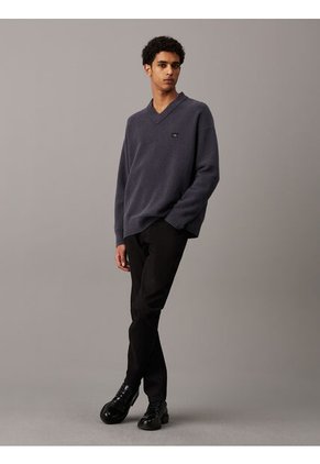 Jeans Negro De Corte Slim Straight Calvin Klein
