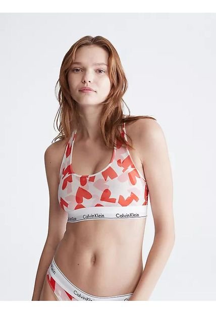 Bralette Moderno Vday Sin Forro Mujer Naranja Calv Mujer Naranja Mujer Naranja Calvin Klein