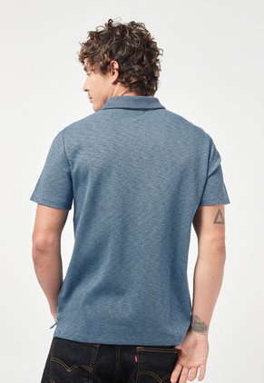 Polo Azul Grisáceo-Negro Calvin Klein