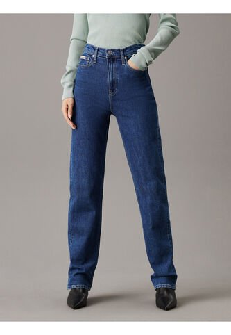 Jeans Azul Oscuro High Rise Straight Calvin Klein Calvin Klein