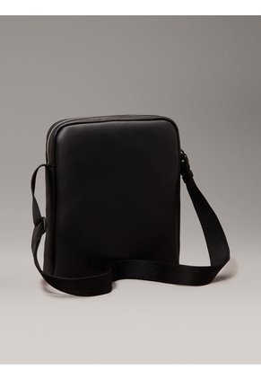 Bolso Negro Reporter Suave Con Monograma Calvin Klein