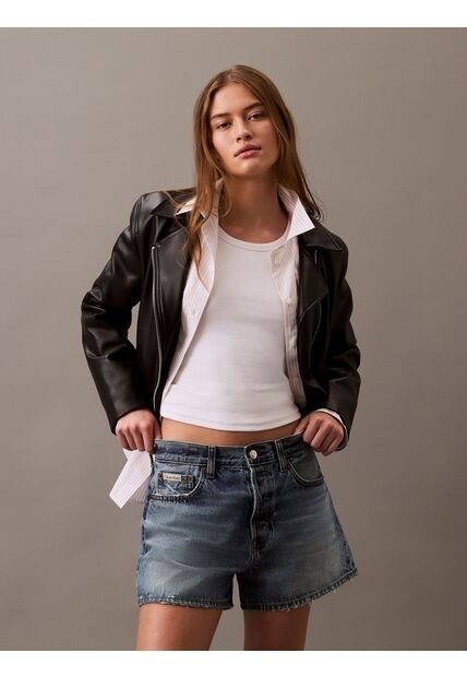 Minifalda Azul Claro Utility Denim Calvin Klein