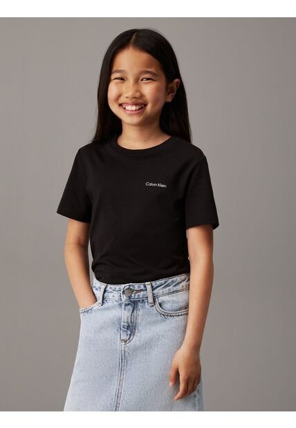 Camiseta Negra Infantil Calvin Klein