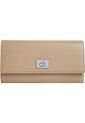 Billetera Beige Trifold Con Placa Metálica Calvin Klein de Calvin Klein