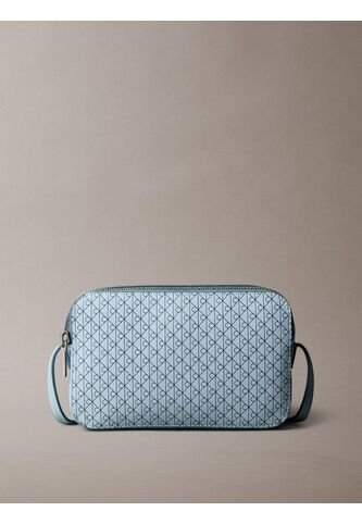 Bolso Azul Cruzado Con Logo Monograma En Todo El Artículo Calvin Klein Calvin Klein