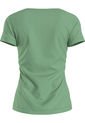 Camiseta Verde Slim Con Cuello V Para Mujer Calvin Klein de Calvin Klein