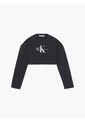 Camiseta Corta De Manga Larga Con Logo Mujer Negro Mujer Negro Calvin Klein de Calvin Klein