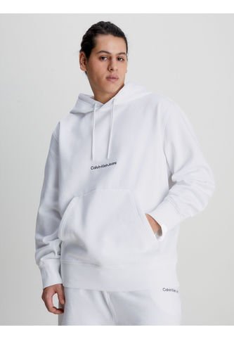 Sudadera Con Capucha Y Logo Hombre Blanco Hombre Blanco Calvin Klein Calvin Klein