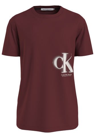 Camiseta Informal Con Logo Hombre Vino Calvin Klein Calvin Klein