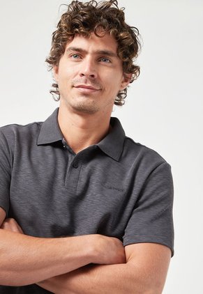 Polo Gris-Negro Calvin Klein