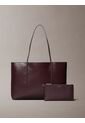Bolso Café Tote Con Logo Monograma Con Bolsito Calvin Klein de Calvin Klein