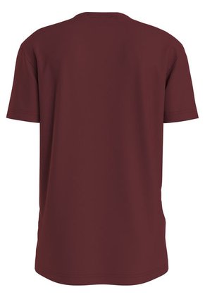 Camiseta Informal Con Logo Hombre Vino Calvin Klein