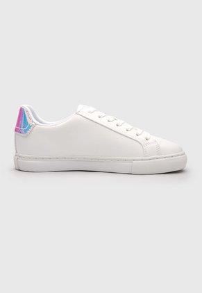 Tenis Lifestyle Blanco-Azul-Tornasol Calvin Klein Ess Vulcanized Lace Up