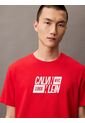 Camiseta Roja Sport Logo Easy Crewneck Calvin Klein de Calvin Klein