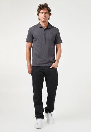 Polo Gris-Negro Calvin Klein