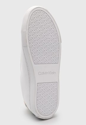 Tenis Lifestyle Blanco-Azul-Tornasol Calvin Klein Ess Vulcanized Lace Up