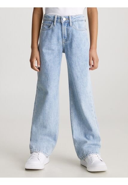 High Celeste Niña Rise Wide Leg Jeans Calvin Klein