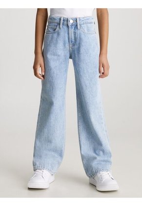 High Celeste Niña Rise Wide Leg Jeans Calvin Klein
