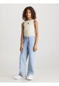 High Celeste Niña Rise Wide Leg Jeans Calvin Klein de Calvin Klein