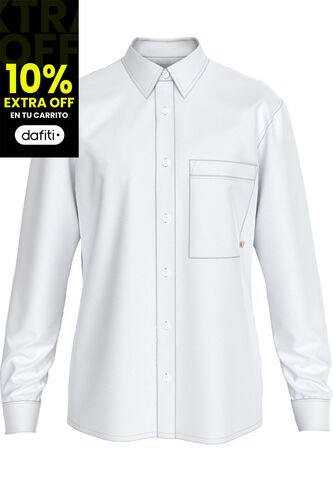 Camisa Blanca Oxford Para Hombre Calvin Klein Calvin Klein